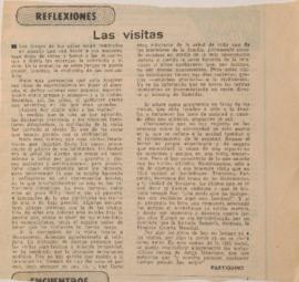 Reflexiones. Las visitas