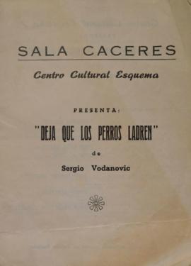 Programa "Deja que los perros ladren" Sala Cáceres