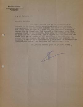 Carta de Augusto Boal dirigida a Sergio Vodanovic