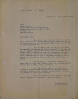Carta de Alfredo Robledo dirigida a Rogel Retes