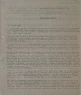 Carta de Celso Fernández Gil dirigida a Sergio Vodanovic