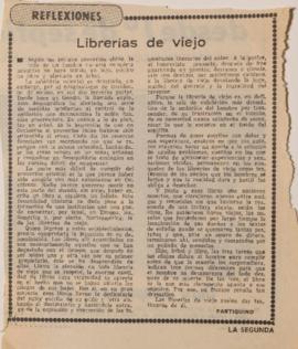 Reflexiones. Librerías de viejo