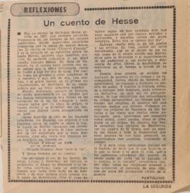 Reflexiones. Un cuento de Hesse