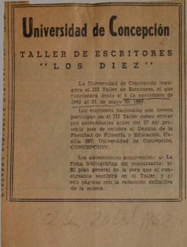Taller de escritores "Los diez"