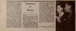 Vodanovic en guerra