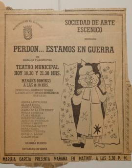 Anuncio publicitario Perdón... estamos en guerra