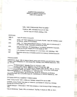 Reseñas bibliográficas "Viña: tres comedias en traje de baño"