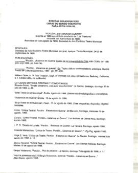 Reseñas bibliográficas "Perdón...Estamos en guerra"