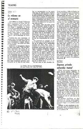 La reforma en el escenario