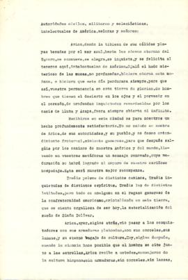 Congreso de la Comunidad Cultural Latinoamericana - Discurso Santiago Arata Gandolfo
