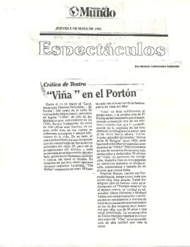 Crítica de teatro. Viña en el Portón