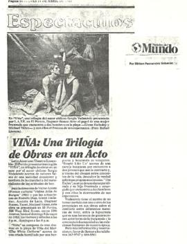 Viña: Una Trilogía de Obras en un Acto