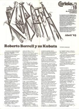 Cartaleta/18. Calendario de actividades artísticas