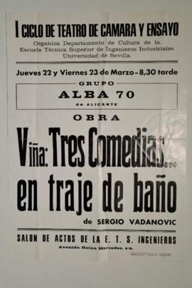 Afiche Viña en el Salón de actos de la E.T.S. Ingenieros, Sevilla