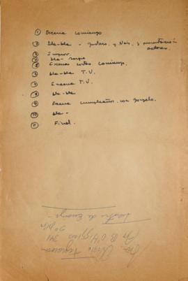 Esquema dramático del guión teatral de Nos tomamos la universidad