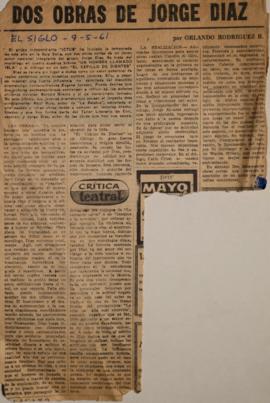 Dos obras de Jorge Díaz