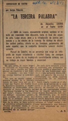 La tercera palabra