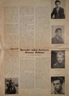 Borrador sobre escritores jóvenes chilenos