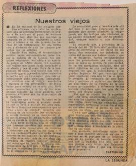 Reflexiones. Nuestros viejos