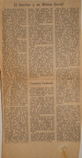 El escritor y su misión social