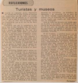 Reflexiones. Turistas y museos