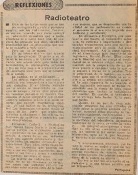 Reflexiones. Radioteatro