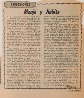 Reflexiones. Monje y Hábito
