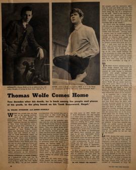 Thomas Wolfe comes home