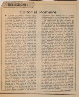 Reflexiones. Editorial Pomaire