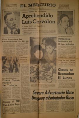 Notas de prensa diario El Mercurio