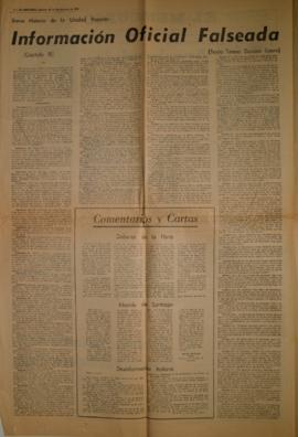Historia de la Unidad Popular. Información oficial falseada