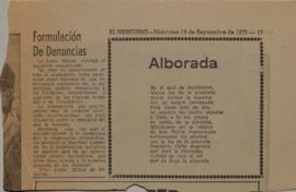 Formulación de denuncias. Alborada