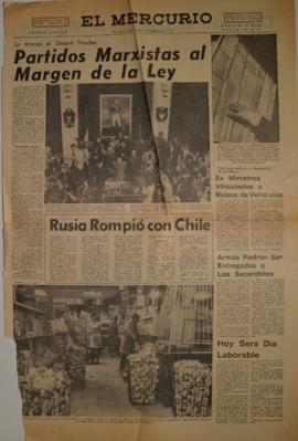 Notas de prensa diario El Mercurio