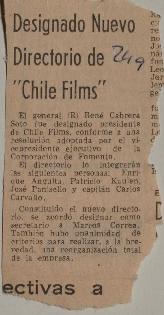 Designado nuevo directorio de Chile Films