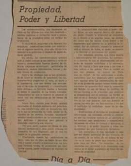 Propiedad, poder y libertad