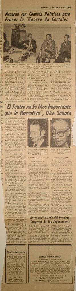 "El teatro no es más importante que la narrativa", dice Sabato