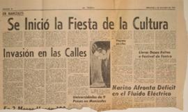 Se inició la fiesta de la cultura. Invasión en las calles