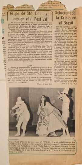 Grupo de Sto. Domingo hoy en el II festival