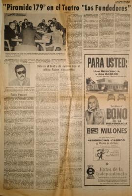 Notas y fotografías de prensa sobre el segundo Festival Latinoamericano de Teatro Universitario d...