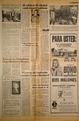 Notas y fotografías de prensa sobre el segundo Festival Latinoamericano de Teatro Universitario d...