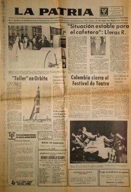 Nota y fotografías de prensa sobre el segundo Festival Latinoamericano de Teatro Universitario de...