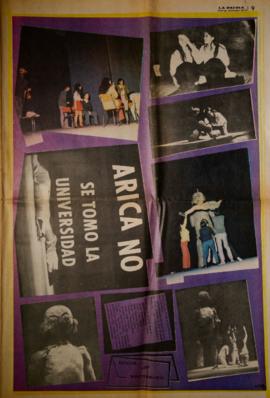 Breve nota y fotografías de prensa del Tercer Festival de Teatro Universitario de Manizales