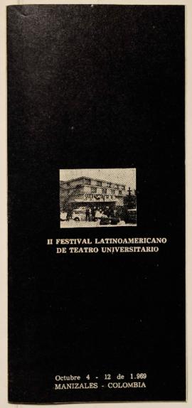 Programa del Segundo Festival Latinoamericano de Teatro Universitario de Manizales