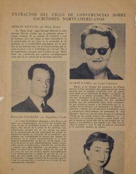 Extractos del ciclo de conferencias sobre escritores norteamericanos