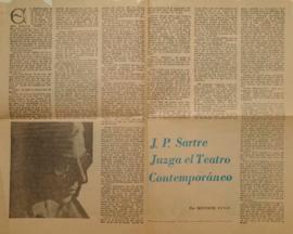 J. P. Sartre juzga el teatro contemporáneo