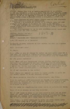 Libreto de radioteatro sin título
