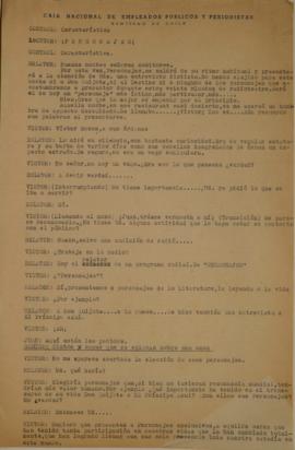 Libreto de radioteatro sin título