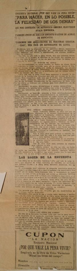 Encuesta nacional ¿Por qué vale la pena vivir?