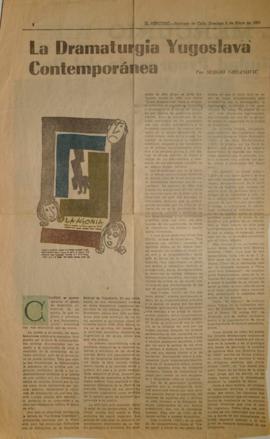 La dramaturgia yugoslava contemporánea