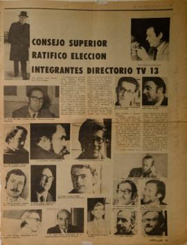 Consejo Superior ratificó elección integrantes Directorio TV 13